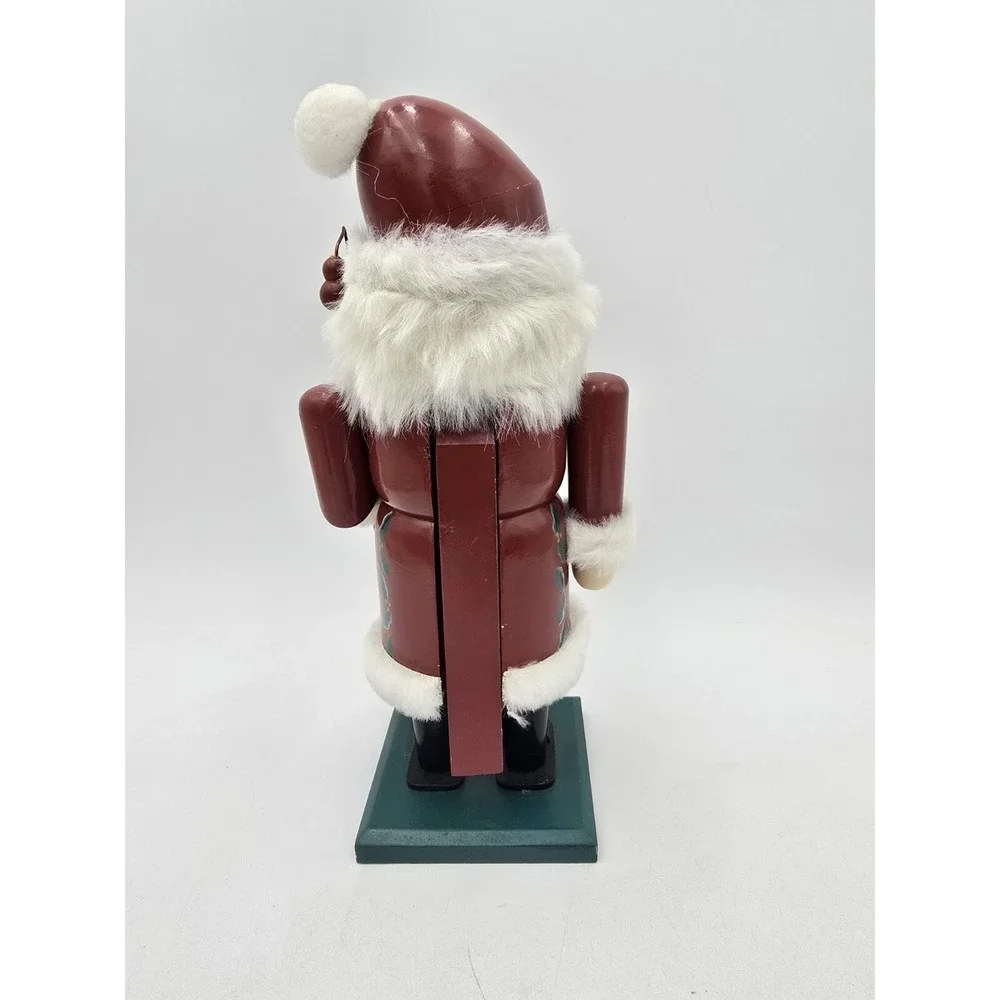 Santa With‎ Lantern Nutcracker Bombay Company Vintage Wooden Painted